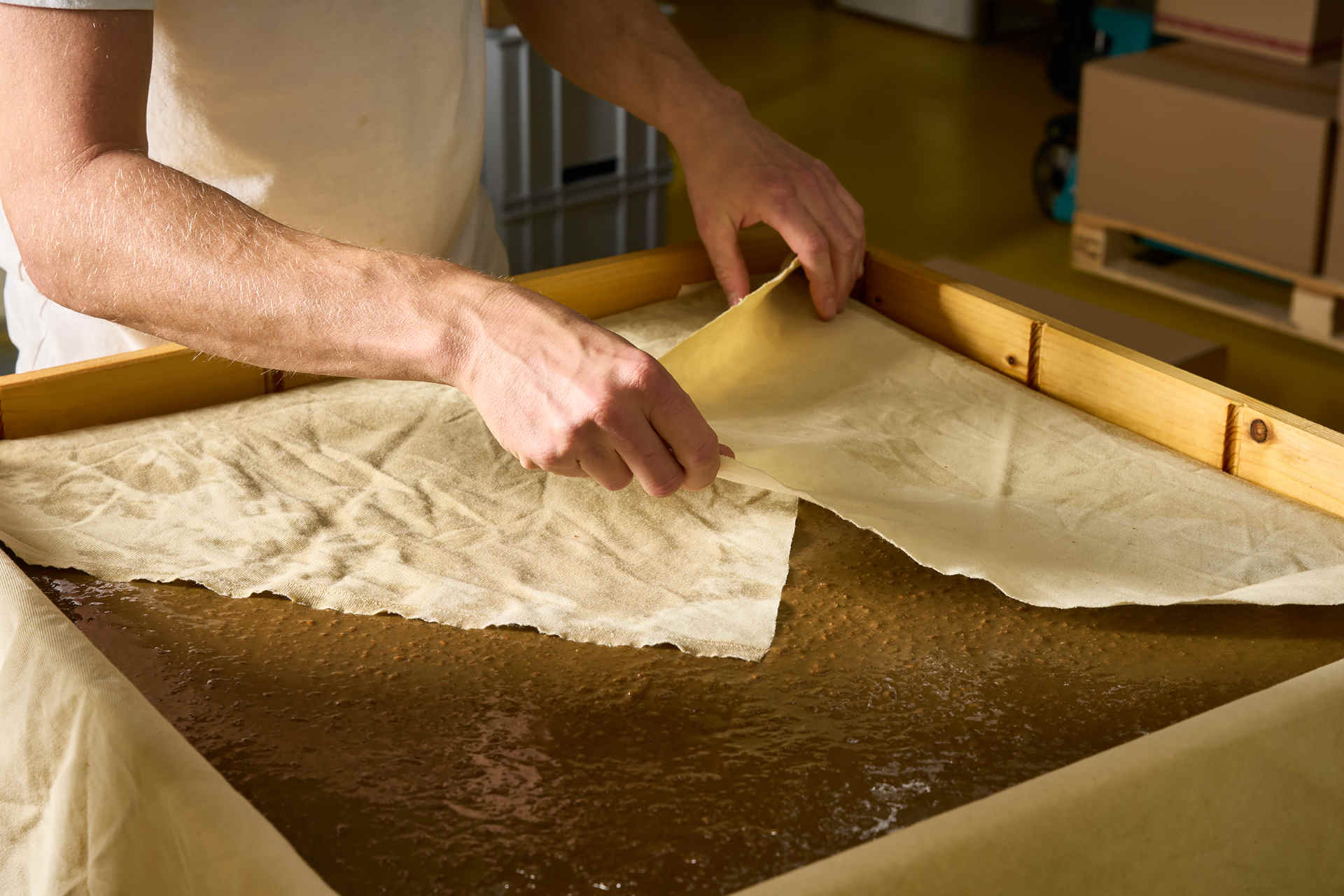 At LUVI in production © Julia Hildebrand