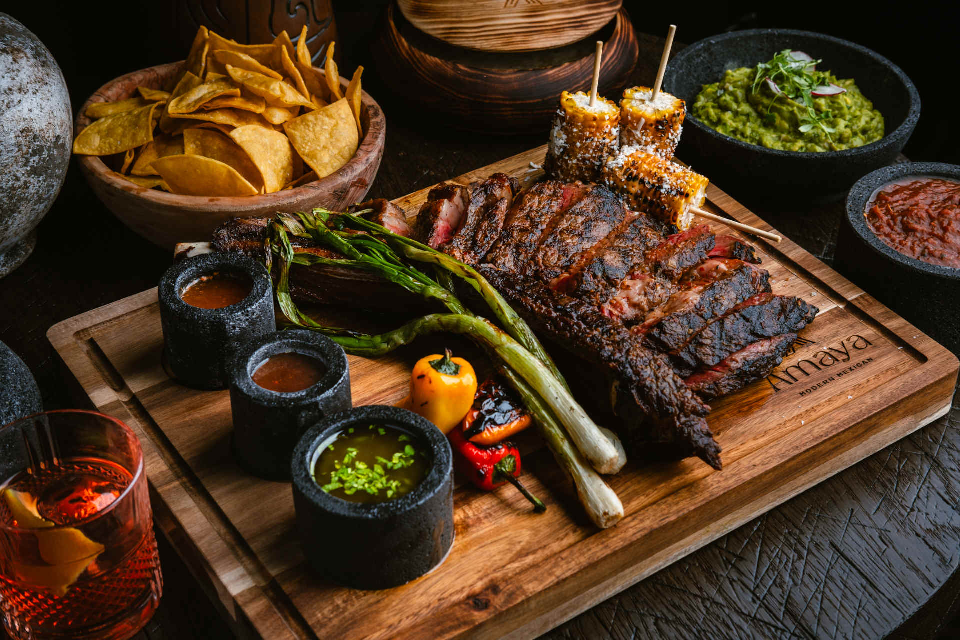 American Wagyu Tomahawk at Amaya Modern Mexican © Jose Salinas