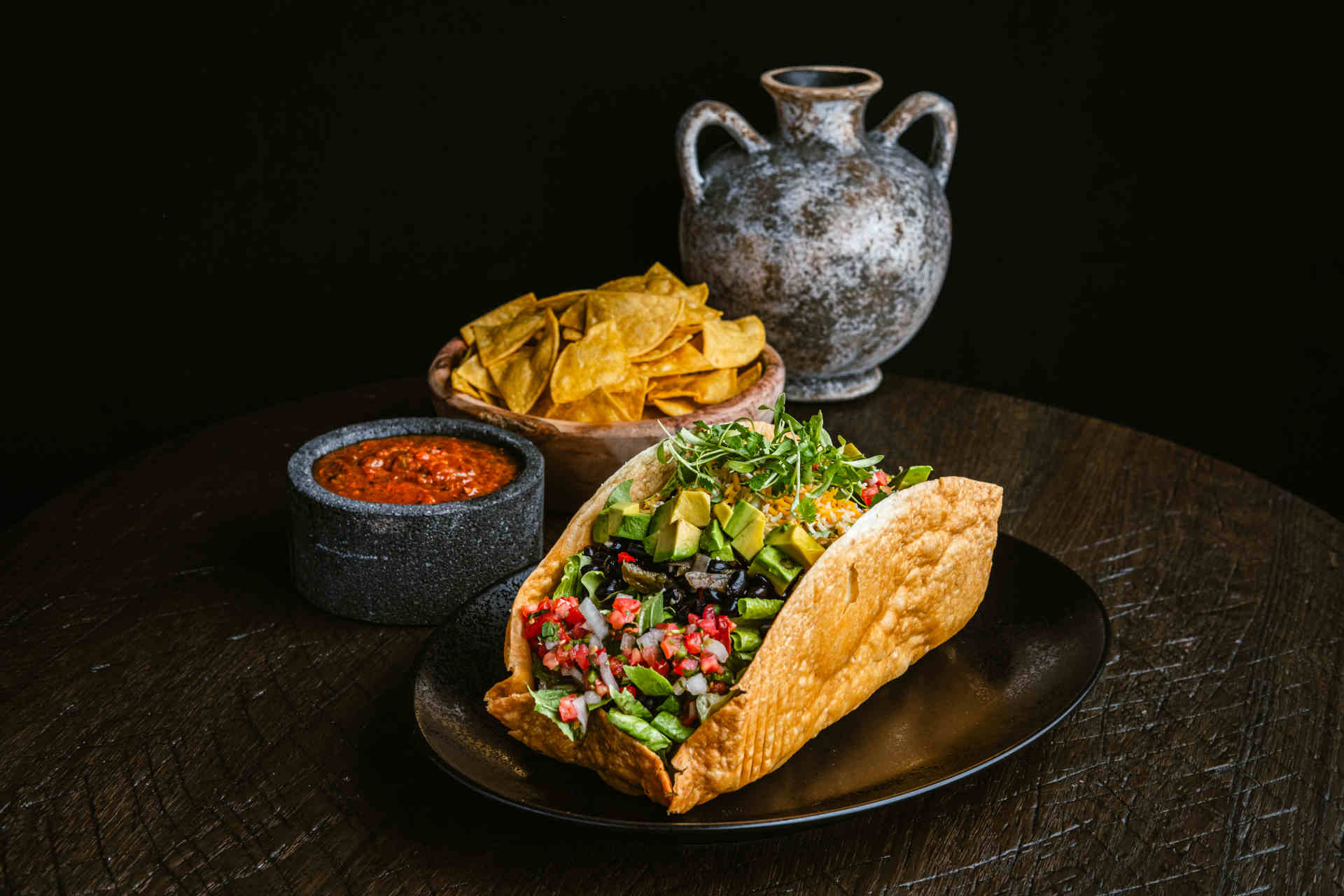 Taco salad at Amaya Modern Mexican © Jose Salinas
