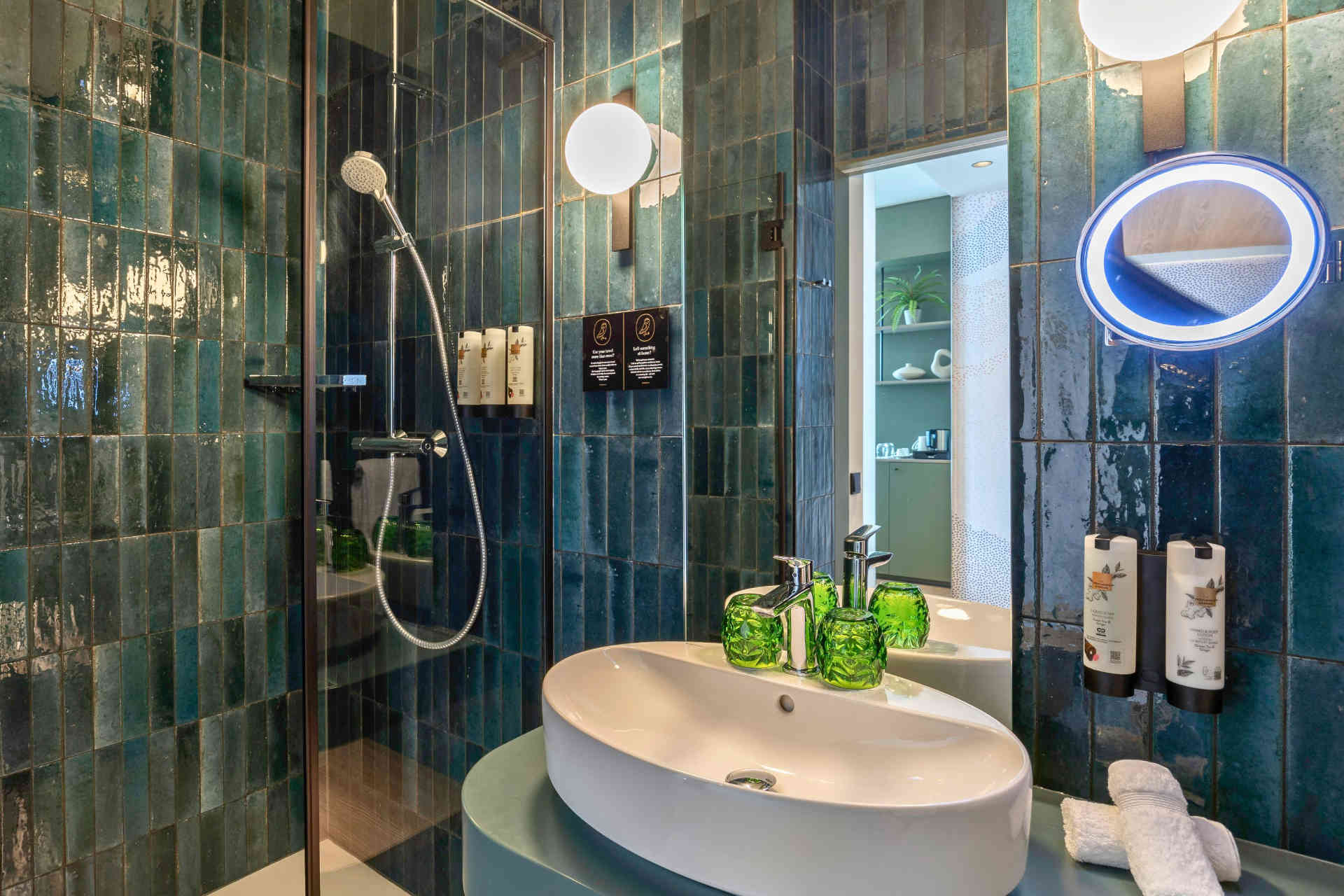 Water-saving fittings are used in the bathroom, photo provided
