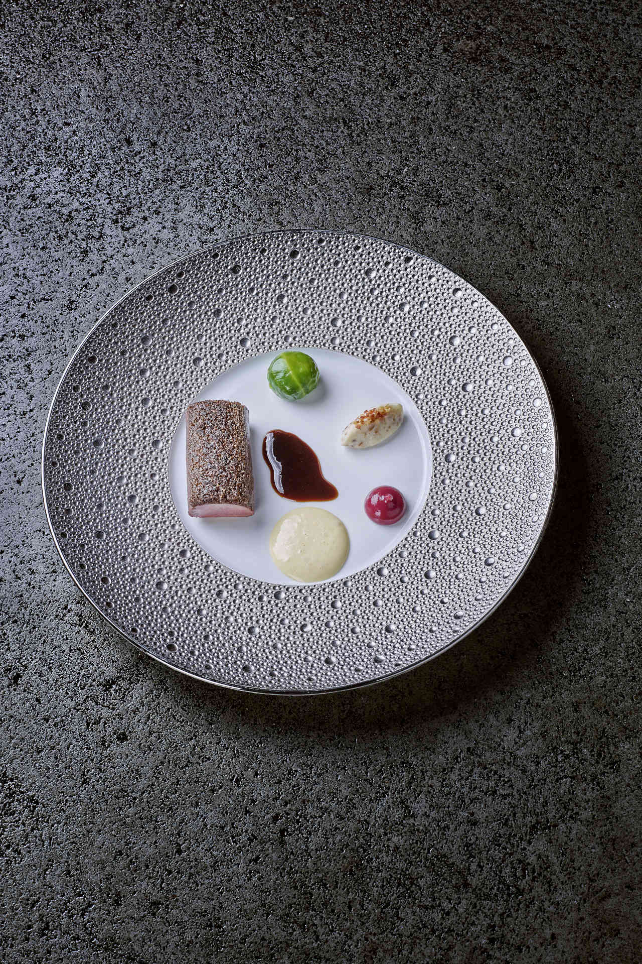 Rehrücken, Pfirsich und Melba