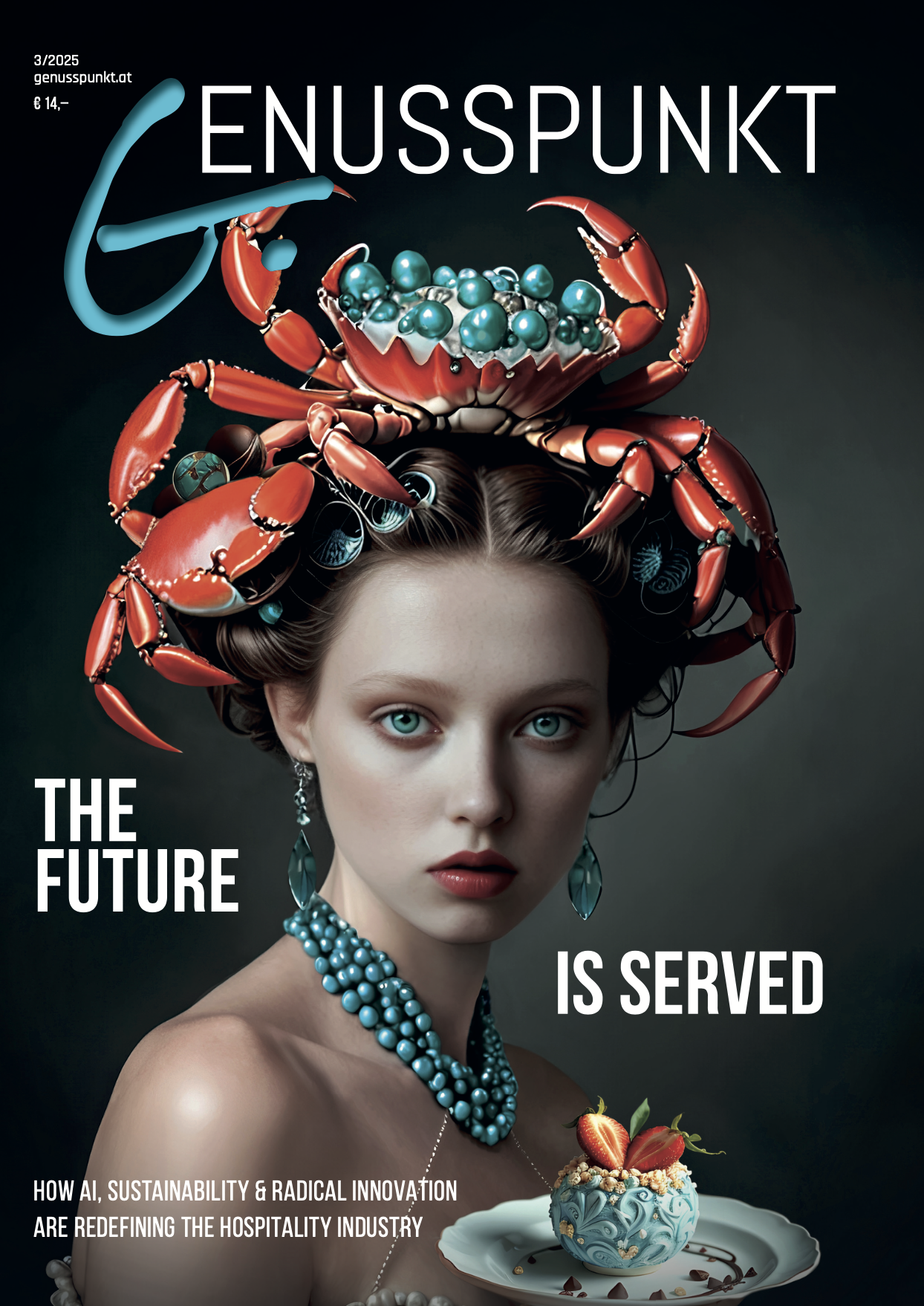 Cover Genusspunkt 03/2025 – The Future Is Served
