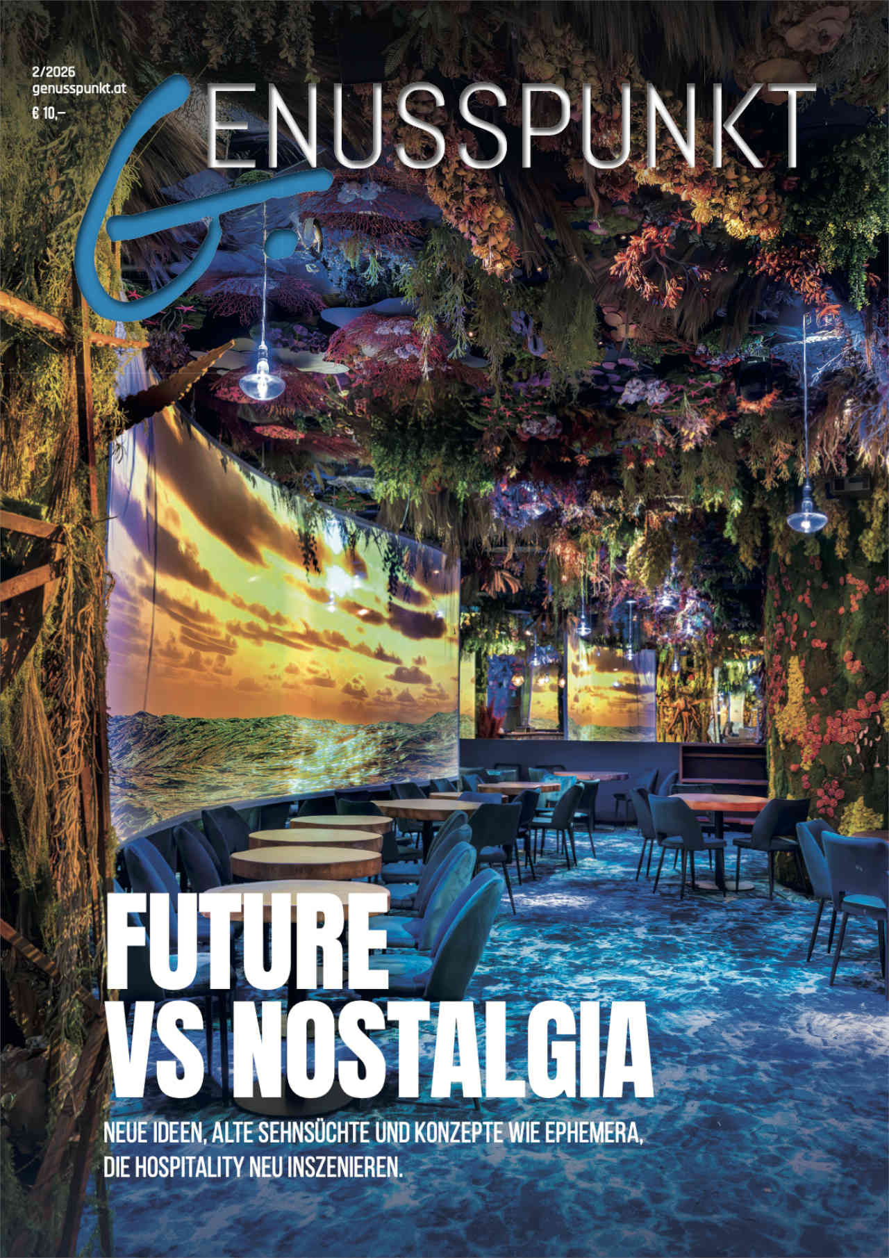 Cover Genusspunkt 02/2026 – Future vs. Nostalgia