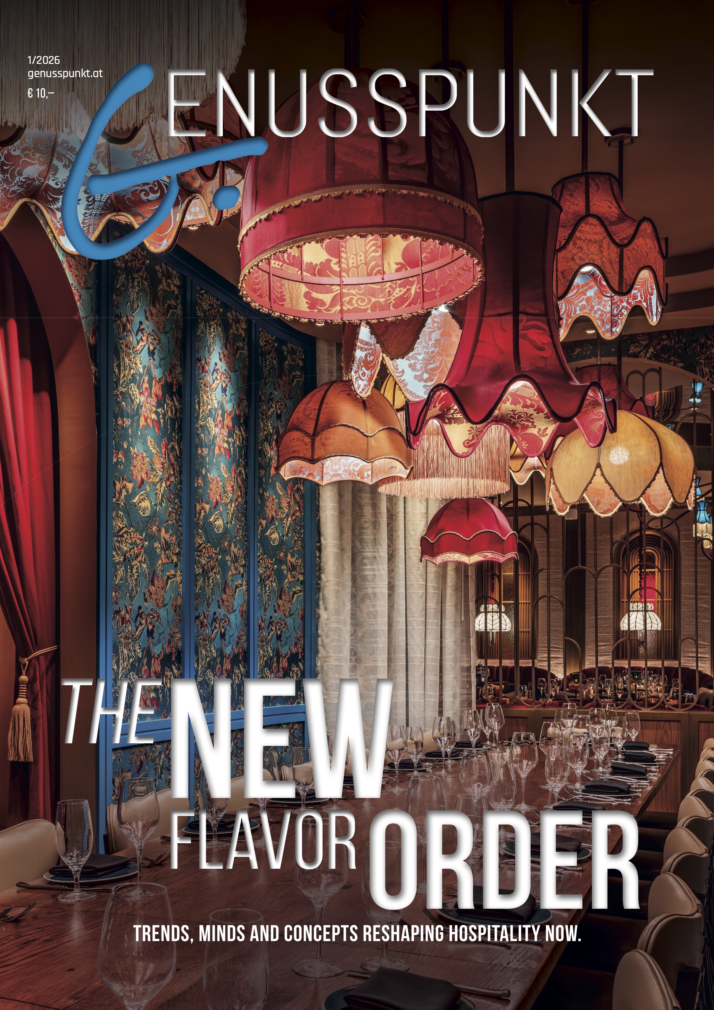 Cover Genusspunkt 01/2026 – The New Flavor Order